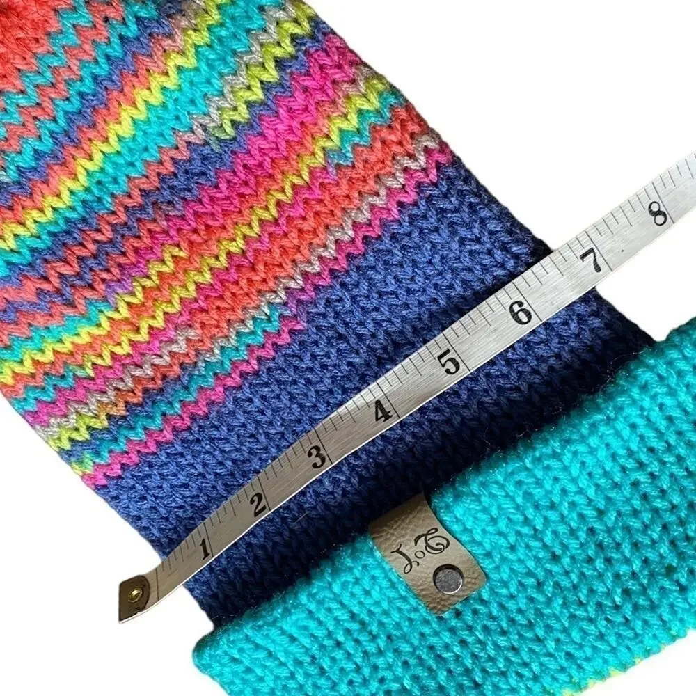 Pastel Stripe Cuffed Pom Beanie Women's O/S